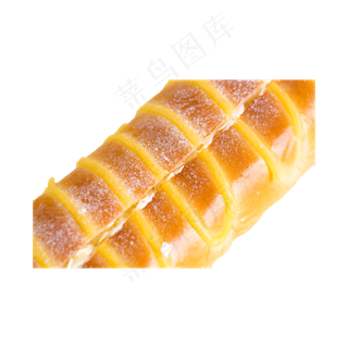 一个毛毛虫面包实拍免抠