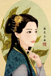 工笔古装古风美女美人女人仕女图 工笔古装古风美女美人女人仕女图