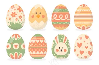 手绘复活节彩蛋系列