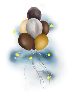 七夕情人节天上的气球