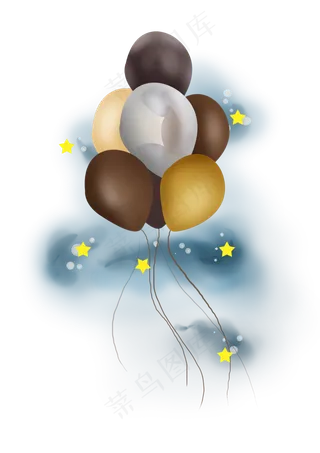 七夕情人节天上的气球
