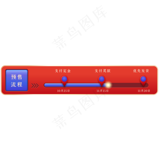 双十一预售进度条