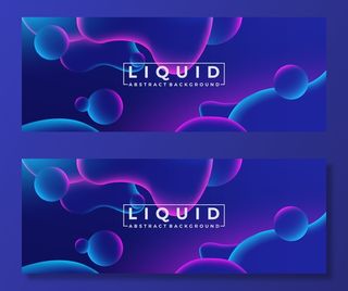 液体抽象液体梯度形状背景设计模板