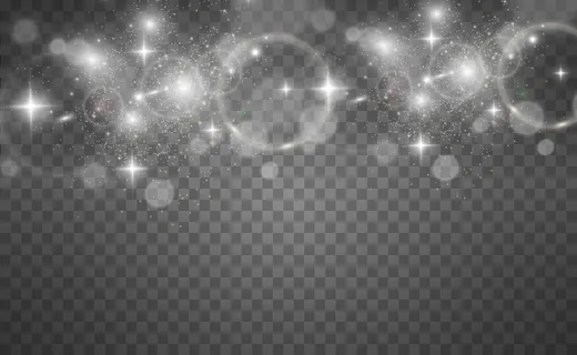 灿烂的金粉载体光芒四射。作为背景的闪闪发光的装饰品。