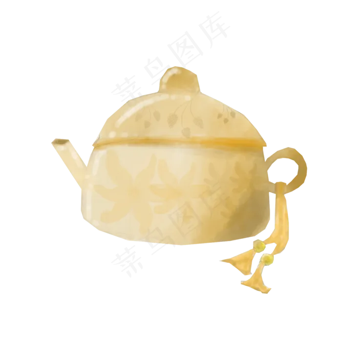 重阳节卡通手绘水彩茶壶免抠png(2000X2000(DPI:300))psd模版下载