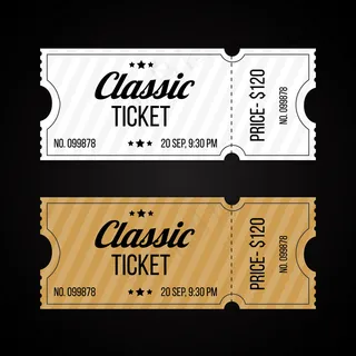 复古纸和纸板票模板