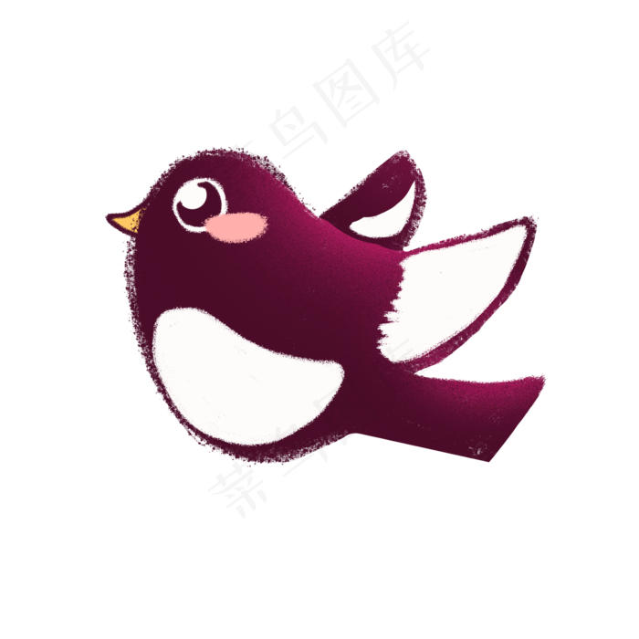 七夕情人节手绘喜鹊可商用元素