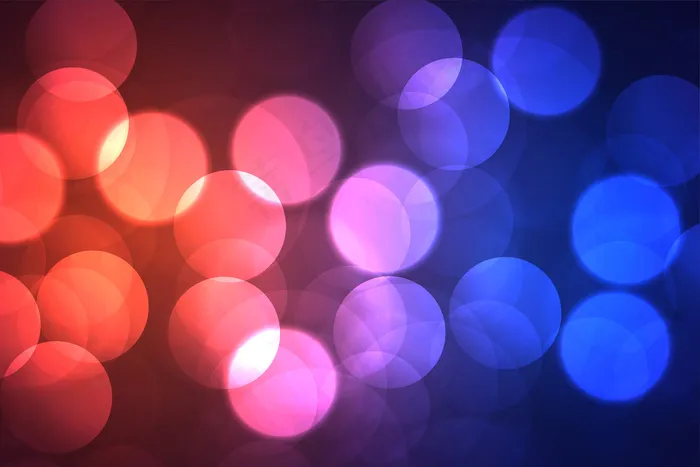 充满活力的(bokeh)散景闪亮背景与大圆圈形状eps,ai矢量模版下载