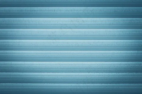 蓝色金属雅鲁西。波纹表面的纹理。