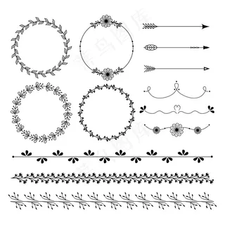 手绘装饰元素集