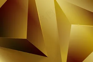 3d三角形金色奢华背景