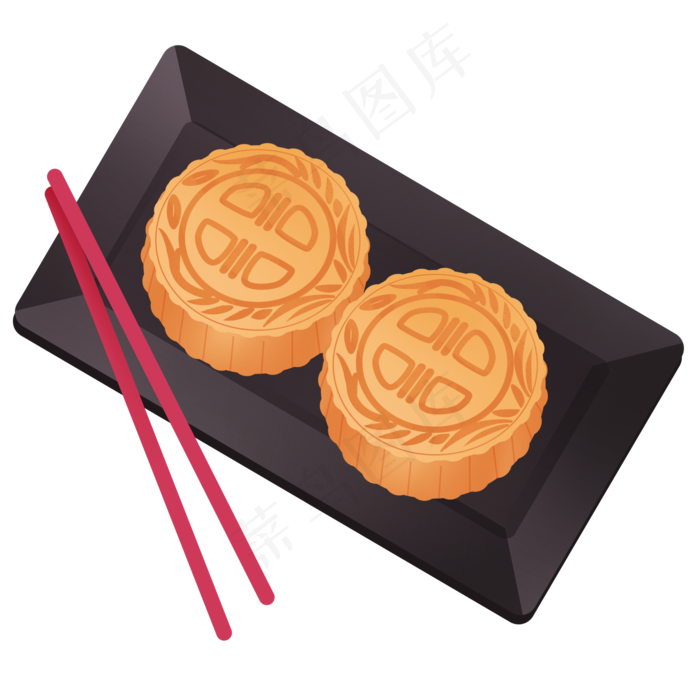 中秋节月饼吃月饼(2048X2048(DPI:300))psd模版下载