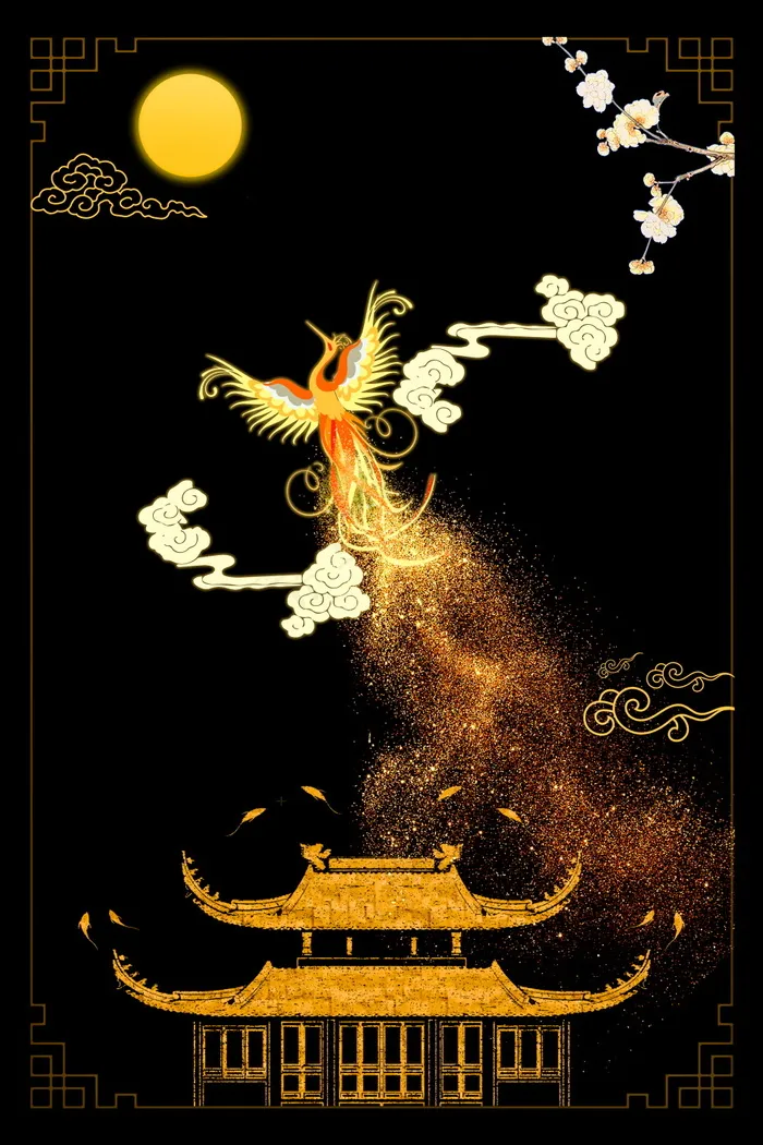 中国风背景 古典背景psd模版下载