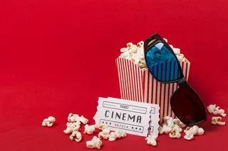 爆米花盒装电影票