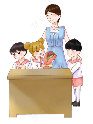 教师节主题祝老师节日快乐创意插