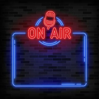 在有空白的空中霓虹灯框架上