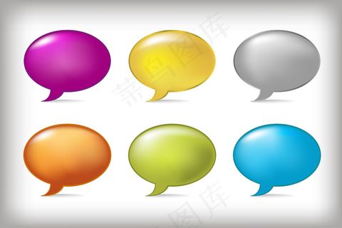 语音气泡，灰色背景，插图