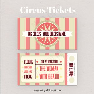 老式马戏票