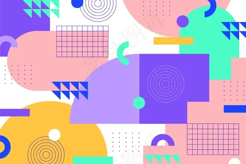 抽象几何形状背景