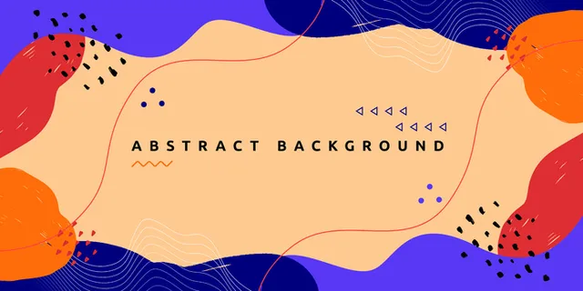 抽象多彩充满活力的形状背景