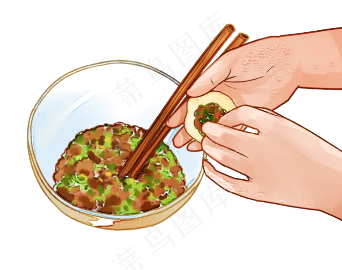 立冬冬天包饺子(1467X1158(DPI:300))psd模版下载