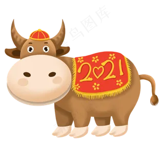2021牛年Q版牛牛牛年大吉