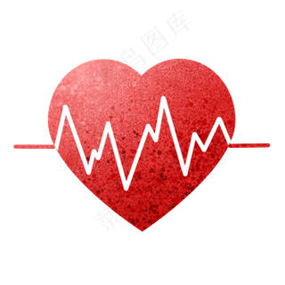七夕情人节红色爱心心跳