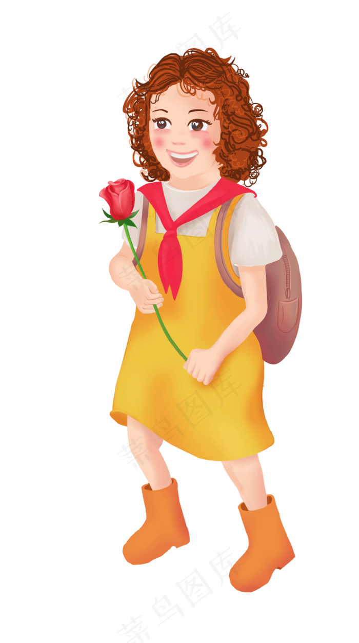 教师节快乐手握鲜花献老师辛苦了