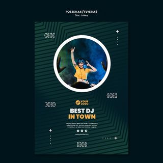 最佳dj城市宣传单,DM传单模板