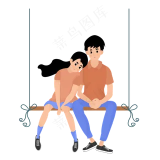 免扣七夕情人节装饰元素