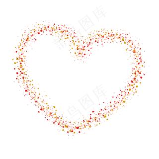 七夕节波点爱心