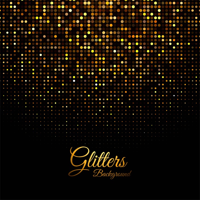 现代闪亮的金色火花