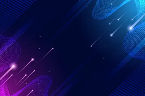 数字背景中的快速光和聚光灯