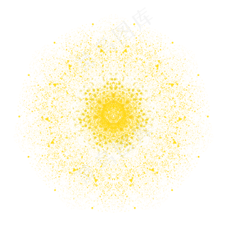 金粉烟花花纹金色闪耀