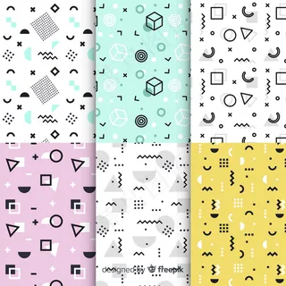 缤纷孟菲斯图案系列