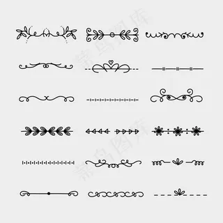 手绘装饰分隔包