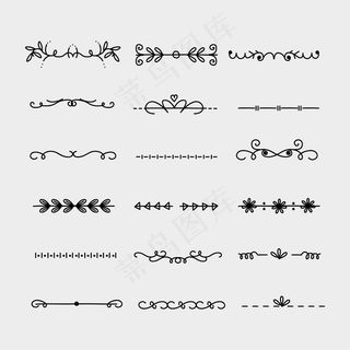 手绘装饰分隔包