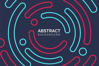 彩色半圆背景的现代抽象彩色圆点。