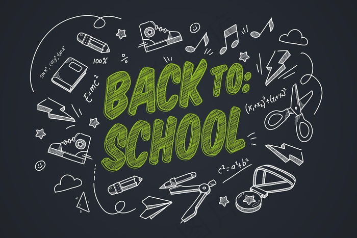 返校背景写实设计