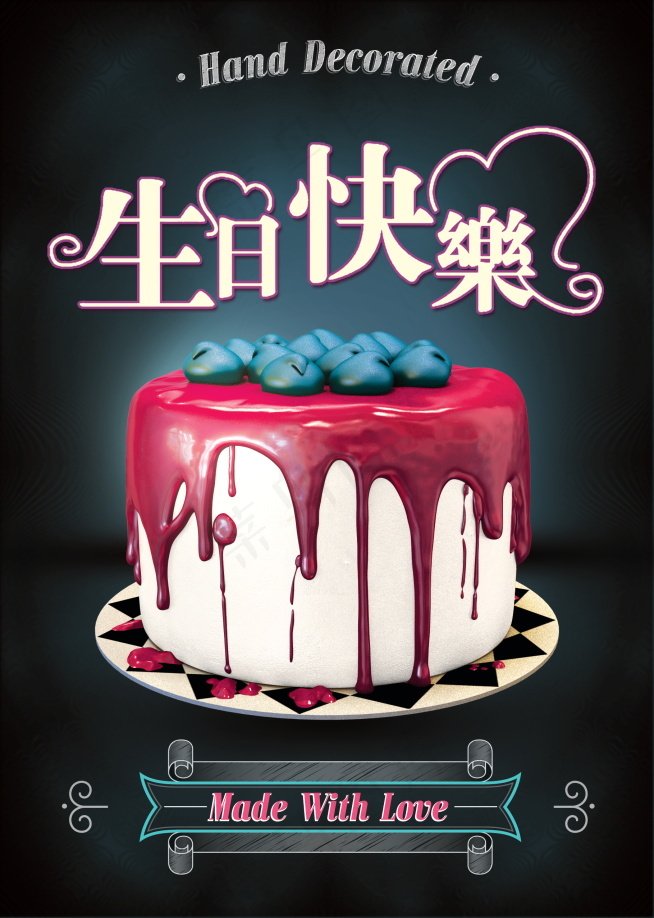生日快乐海报