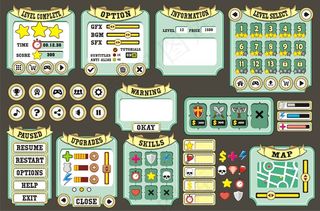 面向手机app移动应用的平台游戏用户界面