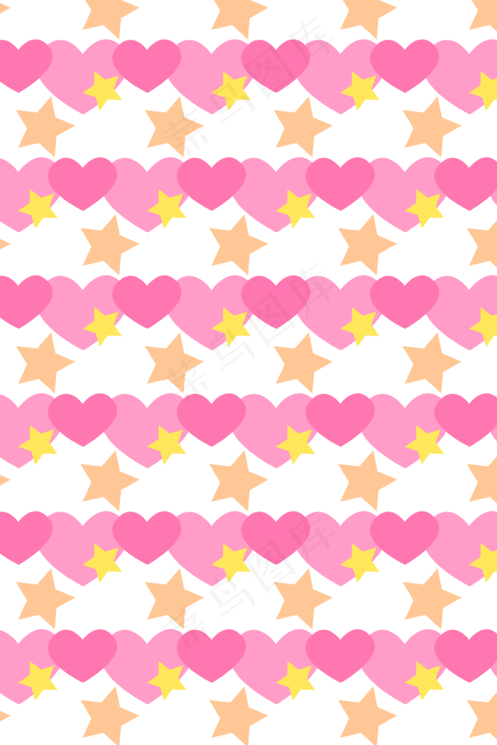 情人节爱心底纹(3543*5315px 300 dpi )ai矢量模版下载