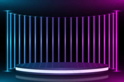 抽象霓虹灯背景主题