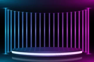 抽象霓虹灯背景主题