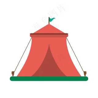 马戏节挂旗帐篷
