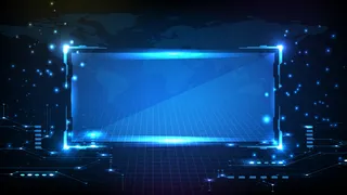 蓝色发光科技的抽象未来背景科幻框架hud ui