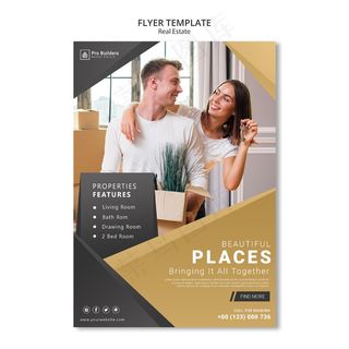 房地产宣传单,DM传单概念