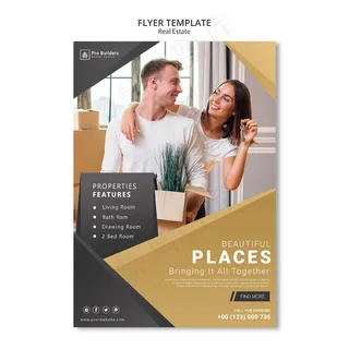 房地产宣传单,DM传单概念