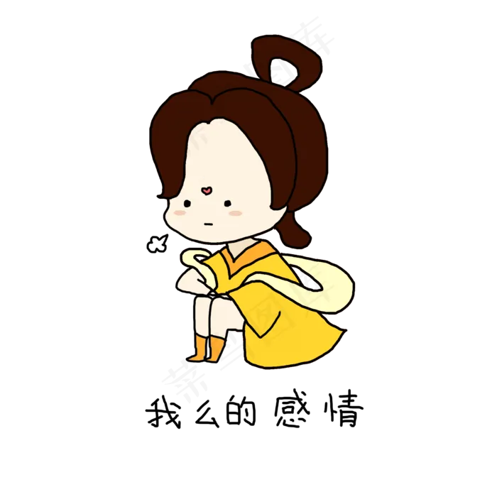 嫦娥奔月表情包(2000X2000(DPI:300))psd模版下载