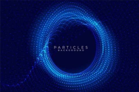 带文本空间的圆形粒子技术背景